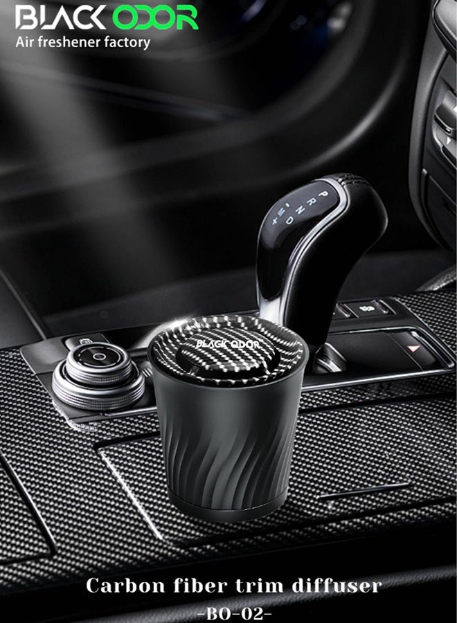 رائحة سوداء معطر جو السيارة بلاك أودور BO-2 كاربون بلاك – 70 جرام، برائحة البرفان تدوم طويلاً - Image 2